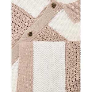REISS Marek Cotton Block-Stripe Knitted Shirt